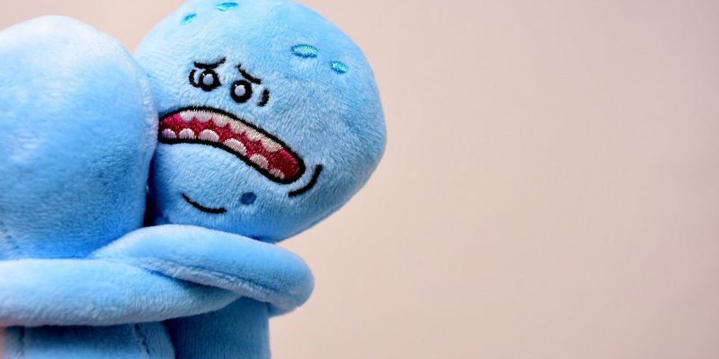 Due pupazzi spaventati dal blue Monday