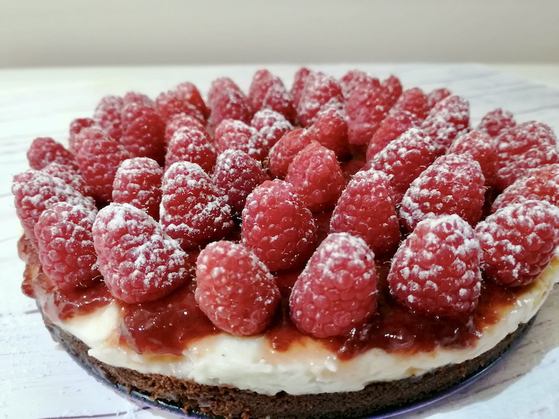 Torta di lamponi