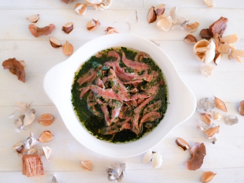 zuppa di alici e prezzemolo