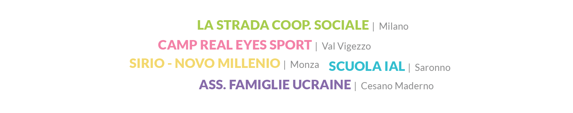 nomi di scuole e istituti