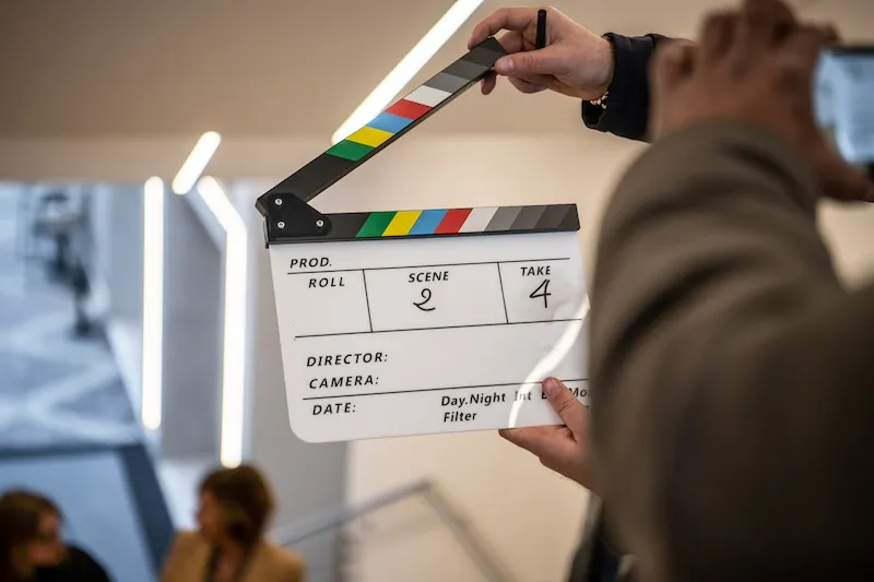 rimo piano di ciak cinematografico durante attività di team building AlmostFamous a Roma